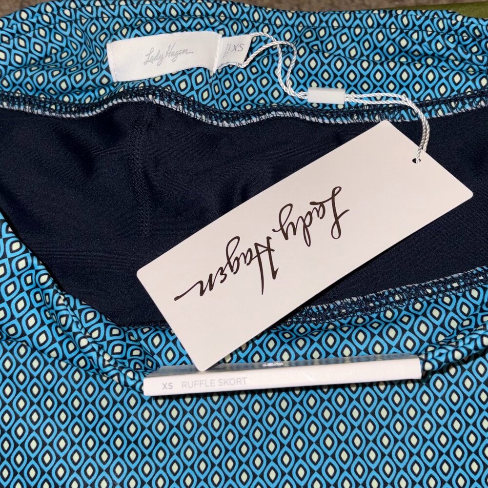 NWT Lady Hagen Shorts Lady Hagen Women’s Overlap Ruffle Skort UPF25+ Size XS - Picture 4 of 5